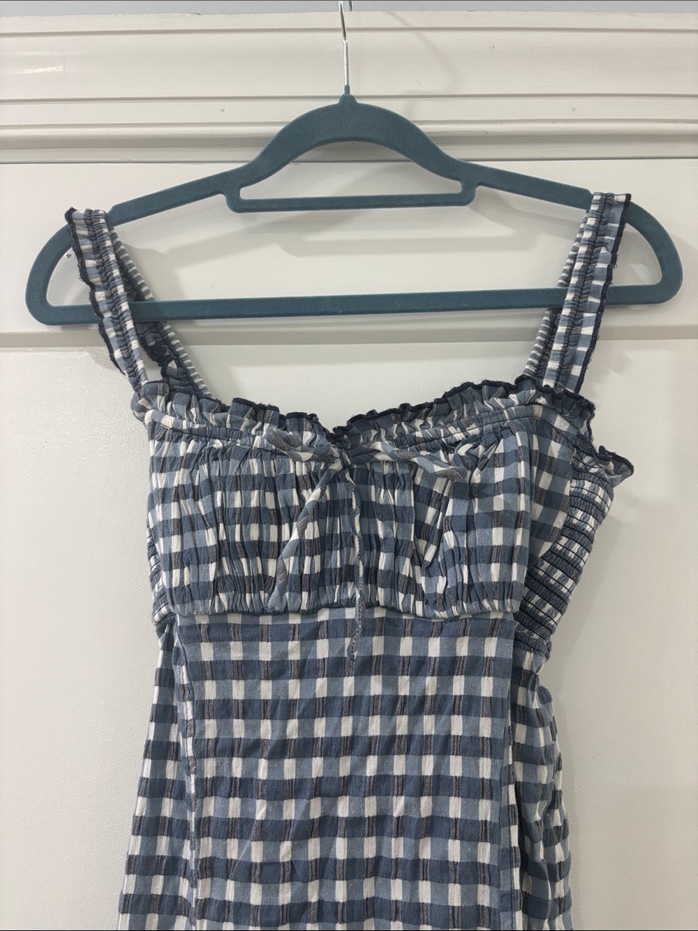 Free People Lucinda Midi Dress in Indigo Combo - Picture 6 of 9